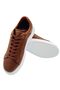 Men's Brown Lace-Up Casual Sneakers Shoes - 5