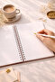 دفتر ملاحظات بغلاف صلب حلزوني - 17×24 سم - بنقش مربعات 120 ورقة - 2