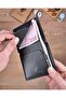 Genuine Leather Magnet Minimal Card Holder Wallet 2138 - 4