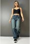 Washed Unisex Baggy Jeans with Vintage Detailing - 4
