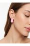 Pink Drop Earrings Elegant Design Nail Model Women's Earrings Modern and Stylish Daily Combination Earrings