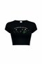Women's I See B Printed Cotton Lu Stretch Fabric Daily Cropped - 3
