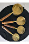 4-Piece Large Stainless Steel Wooden Spoon Set – 60 ml / 80 ml / 125 ml / 250 ml