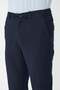 Navy Blue Men's Sports Pants with Tie Detail Jogger Pants - 4