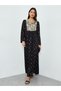 Black Jacquard Long Sleeves Jalabiya - 3