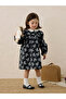 Girls Floral Print Peter Pan Collar Dress - 5