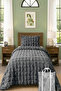 Bubble Plush Single Bedspread Set with Case Bag Gifts 170X220Cm + Pillowcase Antrast