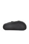 Black Double Buckle Anatomical Women's Flat Slippers - 5