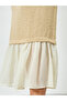 Beige Sleeveless Mermaid Hem Maxi Dress - 6