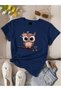 Cute Owl Printed Women's T-Shirt - Women's Summer Printed T-Shirt