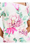 Floral Short Sleeves Tiered Maxi Dress - 3