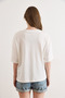 Women's White Slim Love Detailed P Cotton Comfortable Fit T-Shirt Tsh-19000959 - 6