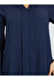 Navy Blue Crepe V Neck Jalabiya - 4