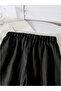 Girls Black Textured Wide Leg Pants - 5