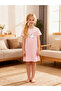 Girls Pink Sheep Print Short Sleeve Nightdress - 7
