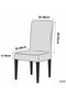 Quality Lycra Piece Fabric Checkered Pattern Chair Cover, Elastic, Stretchy Piece Chair Cover 1 Piece - 4