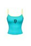 Blue Gothic Design Retro Hanging Cropped Ball - 2