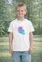 Boy-Girls Blue Cat B Printed Kids T-Shirt 100% P Cotton – Unisex Summer Kids T-Shirt - 2