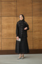 Women's Twist Embroidered Embroidered Set Black - 5