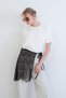Bitter Brown Lace Pareo Skirt with Binding Detail Alc-X15434 - 2