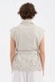Women's Skirt End Set of Laser Cut Belt Detail Design Vest - 3