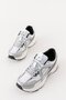 Womens Daily White Lace-Up Sneakers with Wedge Heel Comfortable Sneakers - 5