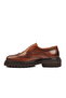 Tan Genuine Leather Men's Classic Shoes - 2