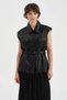 Women's Skirt End Set of Laser Cut Belt Detail Design Vest