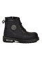 Black Fur-Lined Men's Worker Boots - 2