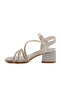 Silver Stoned Girl's Sandals - 2