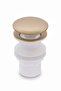 Sink Siphon Head Matte Gold Push-Open System Sink Center Drain Siphon Matte Gold - 2
