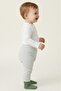 100% Organic Cotton Baby Boy Pants with Socks and Booties, Single Bottom Patterned Baby Pants - 4