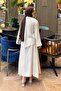 Shirt-Skirt Hijab Set Beige - 4
