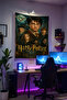 Harry Potter Wall Tapestry– High-Quality Fabric, Gamer Room Decor Tapestry Wall Rug Si