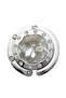 Bag Hanging Bracket for Table Edge with Folding Hanger and Crystal Stones Metal Strap cm Cta-106 - White - 1 Piece - 2