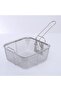 Stainless Steel Fryer Basket Fine Mesh Deep Fry Strainer with Handle Kitchen Cooking Tool Basket