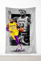 Lebron James Nba Basketball Wall Tapestry– Quality Fabric, Gamer Room Decor Tapestry Wall Rug Si - 3