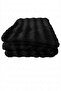 Bubble Plush Single Bedspread Set with Case Bag Gifts 170X220Cm + Pillowcase Black - 3