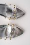 Helena Women's Stiletto Heels with Studded Pointed Toe and Metal Detail Slipper - 3