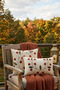 Bohemian Punch Embroidered 2-Piece Set - 100% Cotton Buldan Woven - Tasseled Decorative Cushion Coverlet - 4