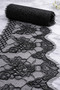 Black Bearded Lace Strips 15 cm Wide 3 Meters Long |   Evening Dress, Dress and Decorative Sewing Lace I-A031 - 2