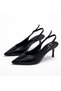 Stylish Women's Stiletto Shoes Genuine Leather 6 cm Heeled Pointed Toe Classic Heeled Shoes