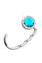 Crystal Stone Folding Bag Hanger Table Edge Hanging Bracket Metal Strap Pcs Cta-106 - Blue - 1 Piece - 3