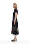 Women's Belt Detail Zero Sleeve Dress - 6