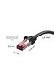 كابل بيانات إيثرنت CAT6A S/FTP لمراكز البيانات، بطول 15 مترًا - 2