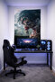 Attack on Titan Wall Covering– Quality Fabric, Gamer Room Decor Tapestry Wall Rug Si - 2
