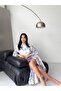 Women's White-Multi Atlas Fabric Ethnic Patterned Belt Pack Maxi Dress Jen2634 - 3
