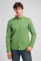 Day Men's Regular Fit Long Sleeve Shirt Green, Pack of Cotton - 2
