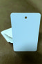 White Unprinted Cards with Oval Holes 100 Pieces 5.2 X 8.4 cm - 5