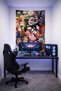 Enigmatic Town Cartoon Wall Covering– High-Quality Fabric, Gamer Room Decor Tapestry Wall Rug - 2